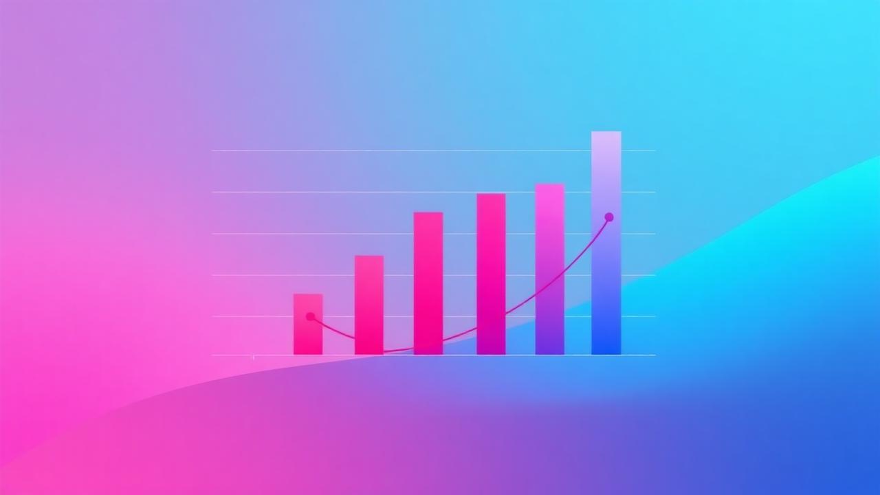 Comparison chart with cyan and magenta bars